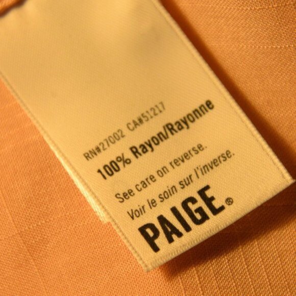 Paige Montel Button Up Ruffle Blouse in Misty Rose Sz M - Picture 7 of 7